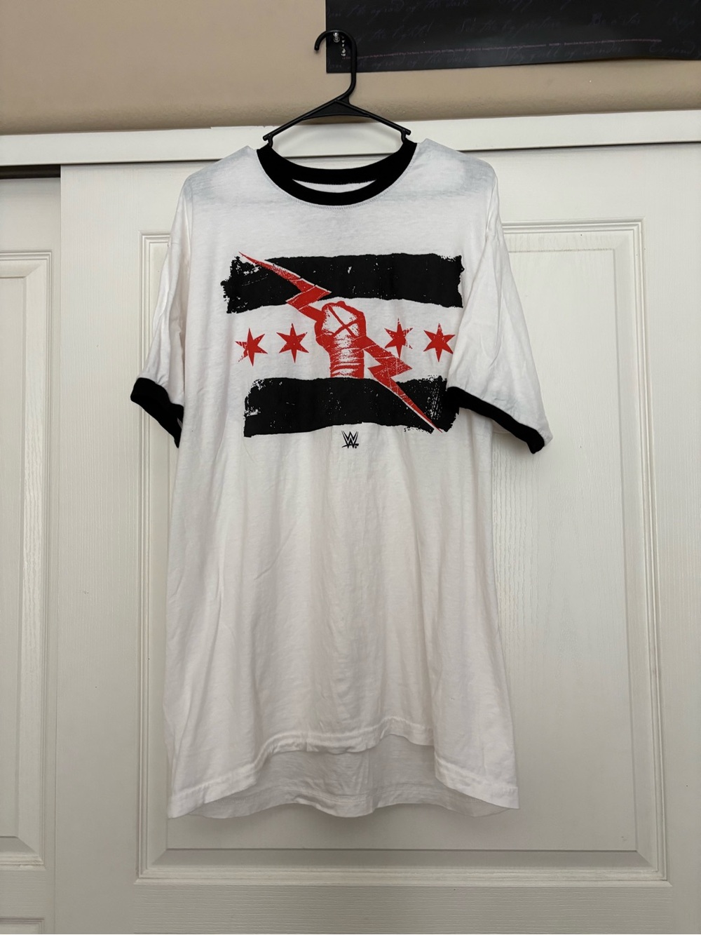 WWE CM Punk Best In The World Double Sided White Black Red Shirt XL